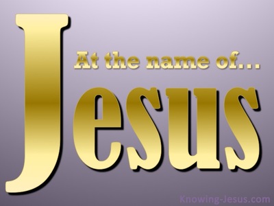 Philippians 2:10 The Name Of Jesus (gold)